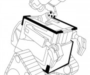 Coloriage Wall-E ending scene