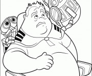 Coloriage Wall-E et John en ligne