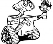 Coloriage Wall-E le robot film
