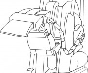 Coloriage Wall-E POW-R en couleur