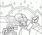 Coloriage Wall-E regarde dans le ciel