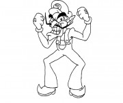 Coloriage Luigi