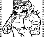 Coloriage Wario fâcheux