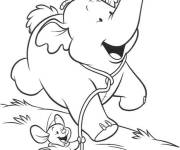 Coloriage Baby Roo avec l'ami de Winnie