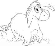 Coloriage Bourriquet triste