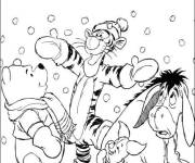 Coloriage C'est le temps de s'amuser sous la neige