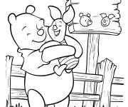 Coloriage Enfin Winnie a trouv&eacute; son ami perdu