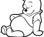 Coloriage Gourmand Pooh