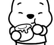 Coloriage Le mignon Winnie ourson