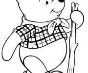 Coloriage Le petit d&eacute;couvreur Winnie ourson