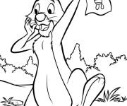 Coloriage Le porcelet perdu dans la foret