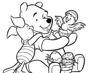 Coloriage P&acirc;ques dans le monde de cartoon de Winnie