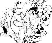Coloriage Personnages de dessins anim&eacute;s de Winnie ourson