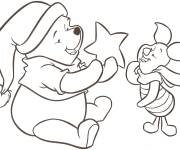 Coloriage Petit Winnie ourson avec son meilleur ami