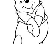 Coloriage Winnie a l'air timide