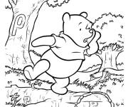 Coloriage Winnie cherchant ses amis perdus