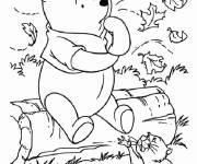 Coloriage Winnie cherche une id&eacute;e