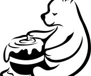 Coloriage Winnie en vecteur