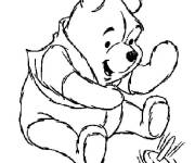 Coloriage Winnie ourson aimable