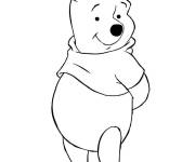 Coloriage Winnie ourson debout