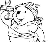 Coloriage Winnie ourson d&eacute;guis&eacute; pour le Halloween