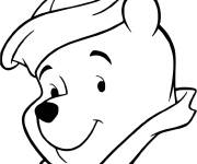 Coloriage Winnie ourson en mission sur le bateau