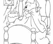 Coloriage Winnie ourson est malade
