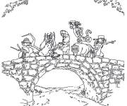 Coloriage Winnie ourson et ses amis &agrave; la recherche du miel