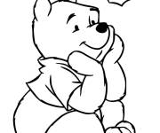 Coloriage Winnie ourson r&ecirc;veur