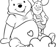 Coloriage Winnie pooh et porcinet rigolos