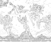 Coloriage et dessins gratuit Affiche de Winx Club Le retour de la magie ps à imprimer
