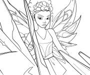 Coloriage et dessins gratuit F&eacute;e Aisha de cartoon Winx Club the magic is back à imprimer