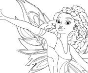 Coloriage et dessins gratuit F&eacute;e Aisha de Winx Club Le retour de la magie à imprimer