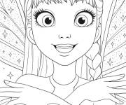 Coloriage et dessins gratuit F&eacute;e heureuse de Winx Club Le retour de la magie à imprimer