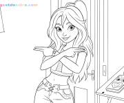 Coloriage Flora de Winx Club Le retour de la magie