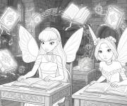 Coloriage Les winx &agrave; l'&Eacute;tude