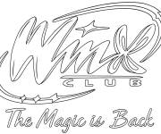 Coloriage et dessins gratuit Logo Winx Club Le retour de la magie à imprimer