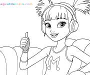 Coloriage Musa en pose de Winx Club Le retour de la magie