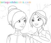 Coloriage Stella et Layla de Winx Club Le retour de la magie