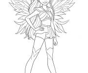Coloriage Tecna de Winx Club Le retour de la magie