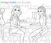 Coloriage Transformation de Layla dans Winx Club Le retour de la magie