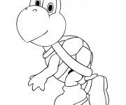 Coloriage Dessin Yoshi sourit