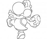 Coloriage Oeuf de Yoshi en couleur
