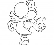 Coloriage Oeuf de Yoshi en couleur