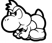 Coloriage Yoshi en colère