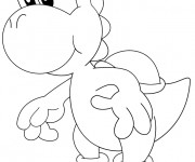 Coloriage Yoshi maternelle