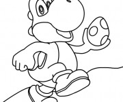 Coloriage et dessins gratuit Yoshi oeuf à imprimer