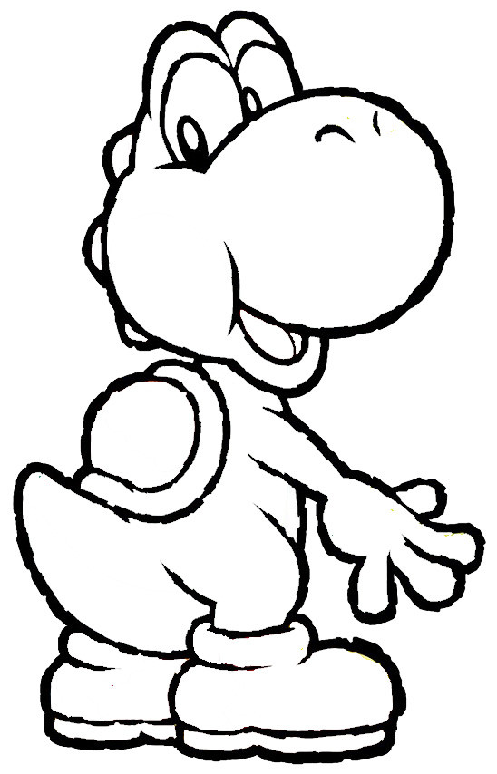 Coloriage Yoshi Pour Enfant Dessin Gratuit A Imprimer