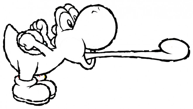 Coloriage Yoshi Wooly World Dessin Gratuit à Imprimer