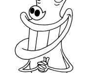 Coloriage Etno souriant